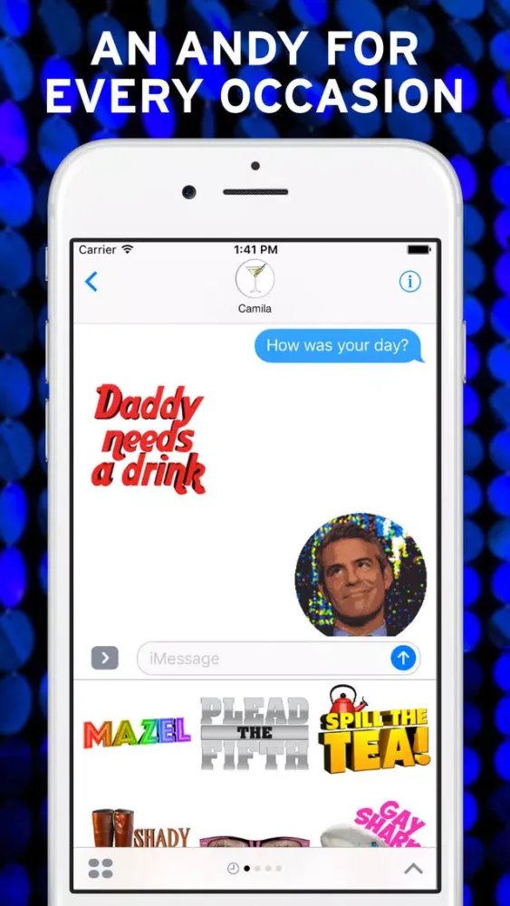 Watch What Happens Live Stickers سکرین شاٹس