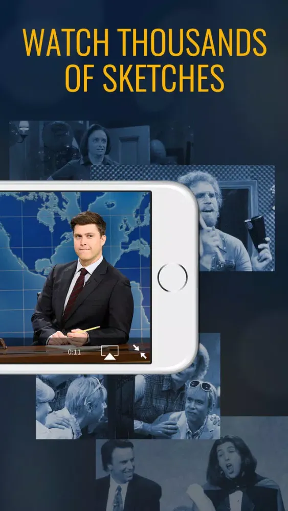 Tangkapan skrin The SNL Official App on NBC