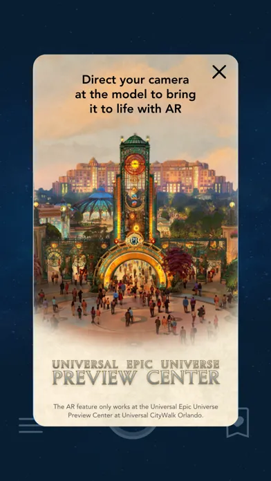 Zrzuty ekranu Epic Universe Preview Center