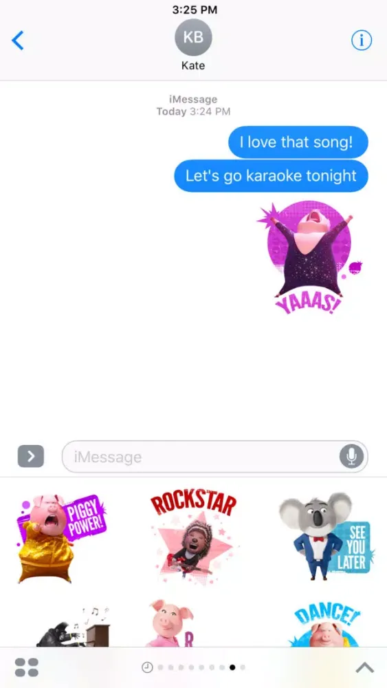 Sing Movie Stickers Screenshots