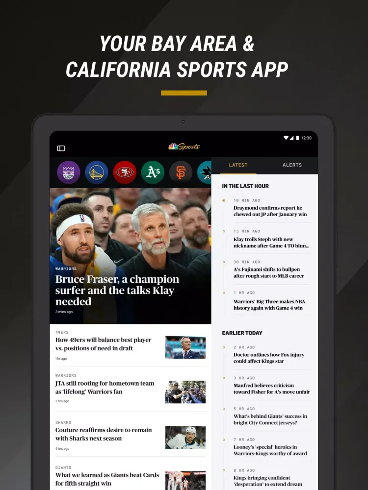 NBC Sports Bay Area & CA Screenshots