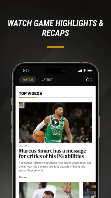 NBC Sports Boston: Team News Screenshots
