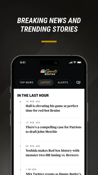 NBC Sports Boston: Team News Screenshots