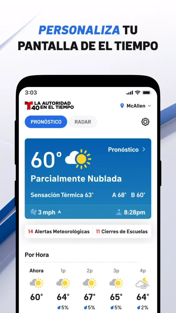 Capturas de pantalla de Telemundo 40