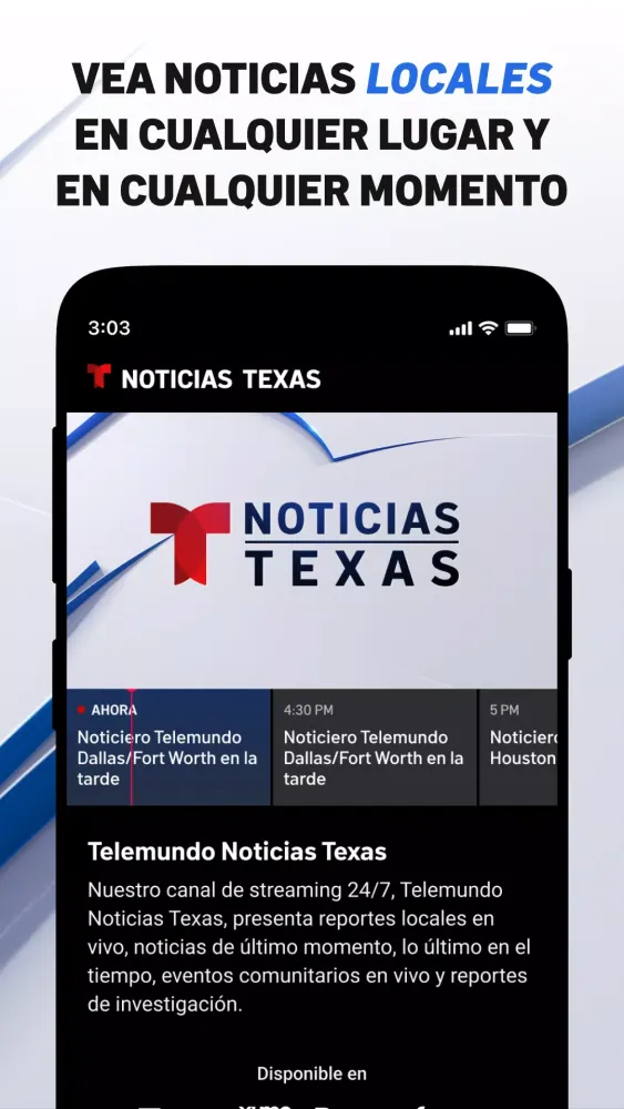 Capturas de pantalla de Telemundo 40