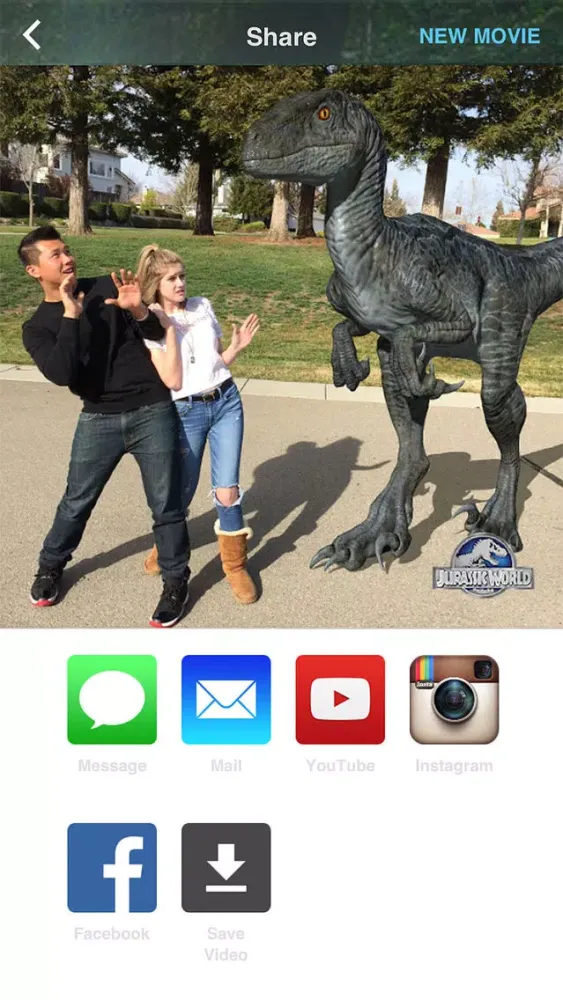 Jurassic World Mobile MovieMaker Ekran Görüntüleri