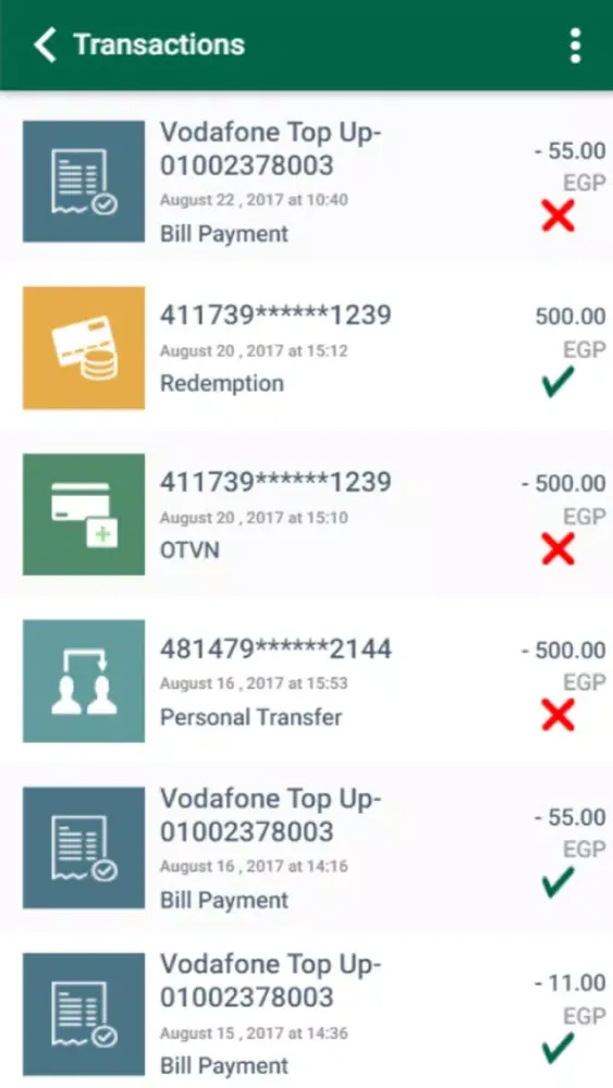 Screenshot di NBEPay