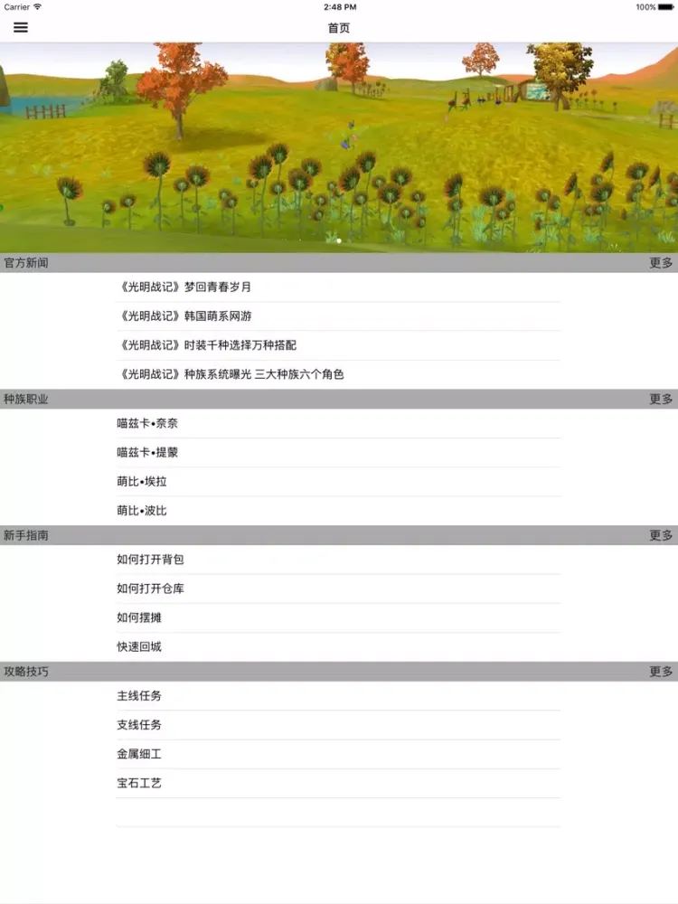 游戏攻略For光明战记 iPad  سکرین شاٹس