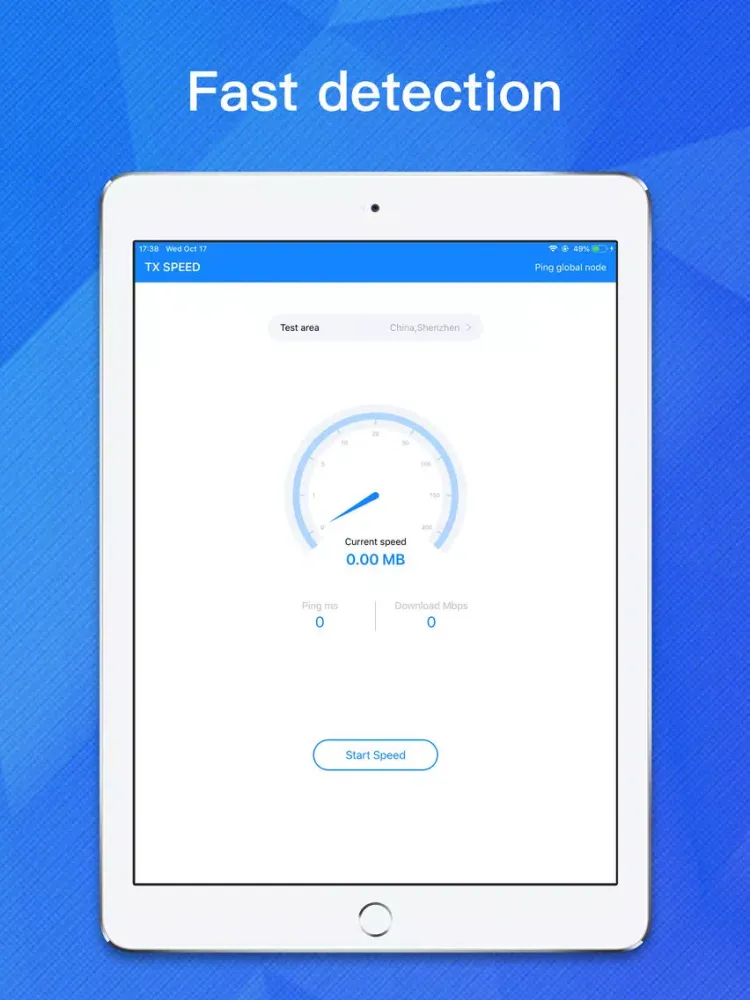 Zrzuty ekranu TX - NetWork Speed Test iPad 
