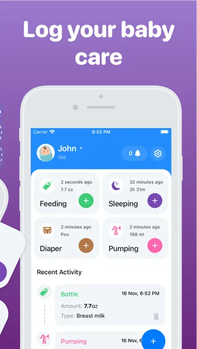 Скриншоты N-Born - Baby Feeding Tracker