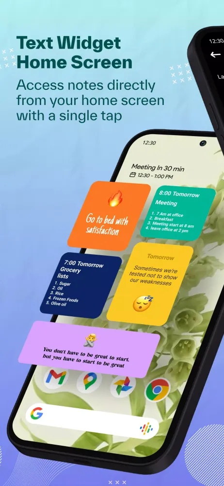 Sticky Notes + Widget Screenshots