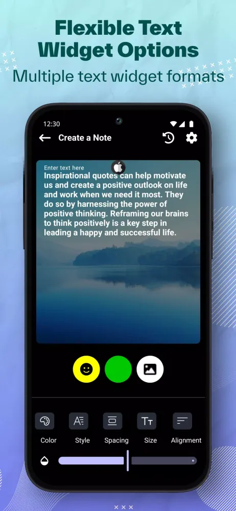 Sticky Notes + Widget Screenshots
