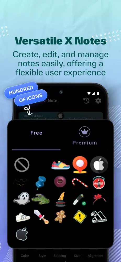 Sticky Notes + Widget Screenshots