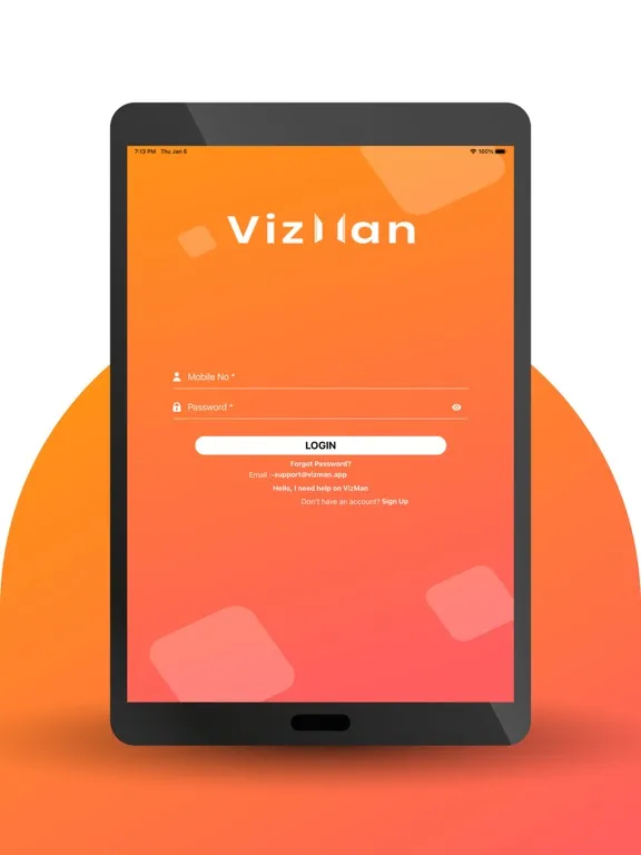 VizMan - Visitor Management iPad  Screenshots