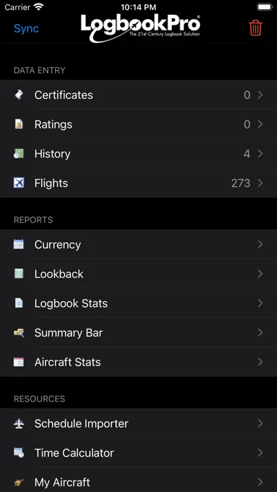 Logbook Pro Flight Logbook Screenshots