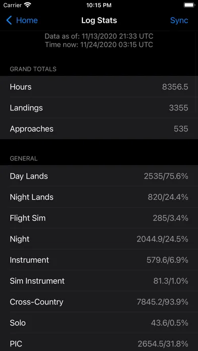 Logbook Pro Flight Logbook Screenshots