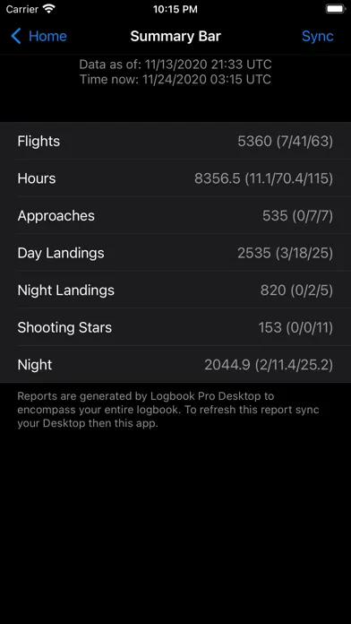 Logbook Pro Flight Logbook Screenshots