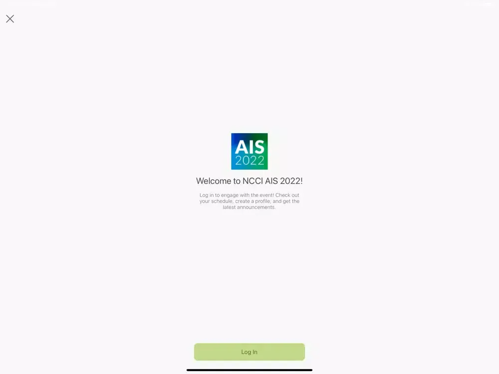 Zrzuty ekranu NCCI Events iPad 