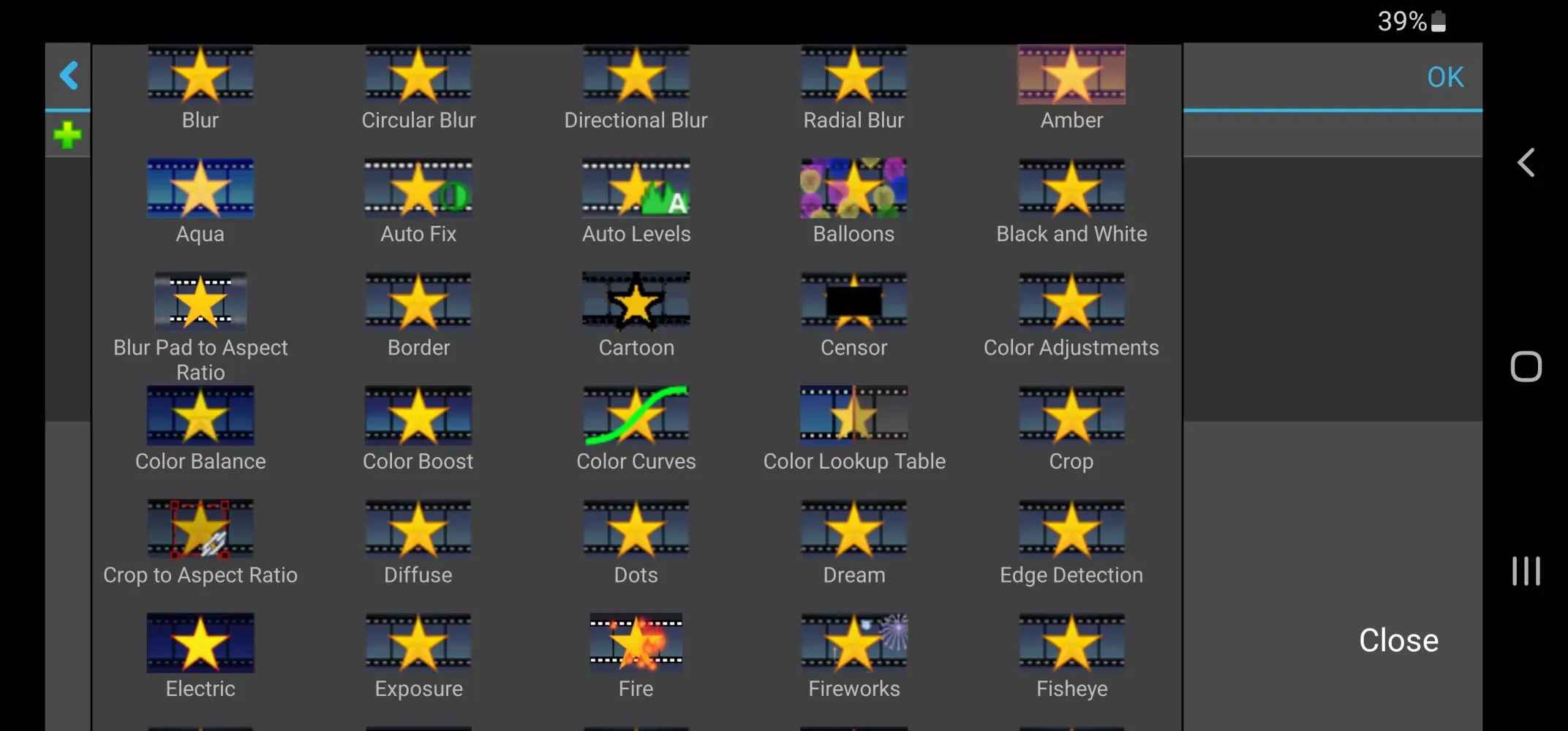 Capturas de tela do VideoPad