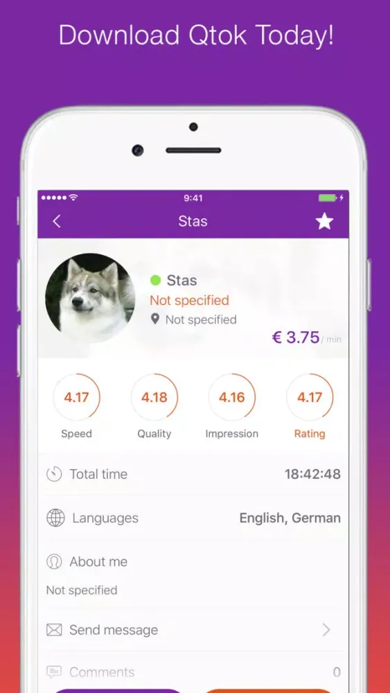 Captures d'écran de Qtok - Speak and Translate for Me