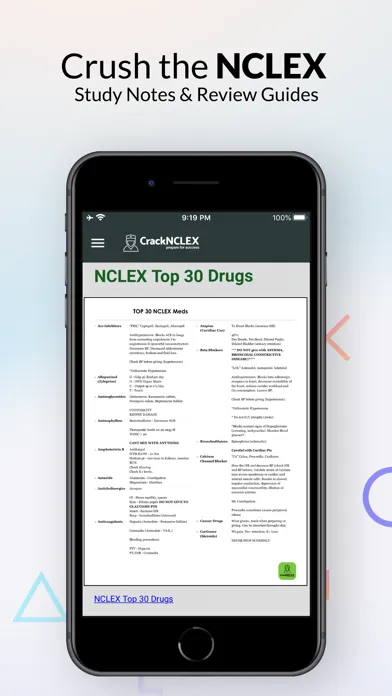 Capturas de tela do Crack NCLEX