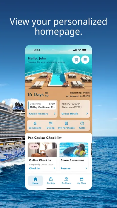 Captures d'écran de Norwegian Cruise Line
