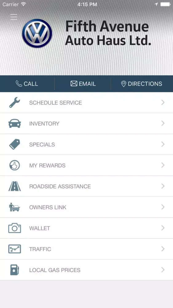 Fifth Avenue Auto Haus VW应用截图