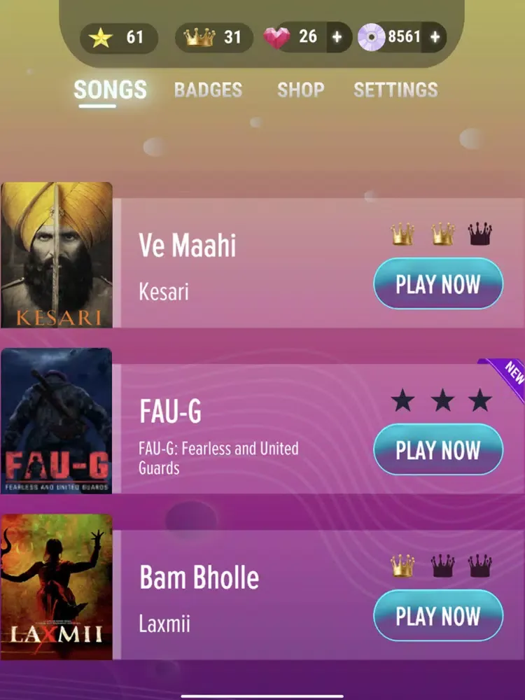 Tangkapan layar Tappi iPad 