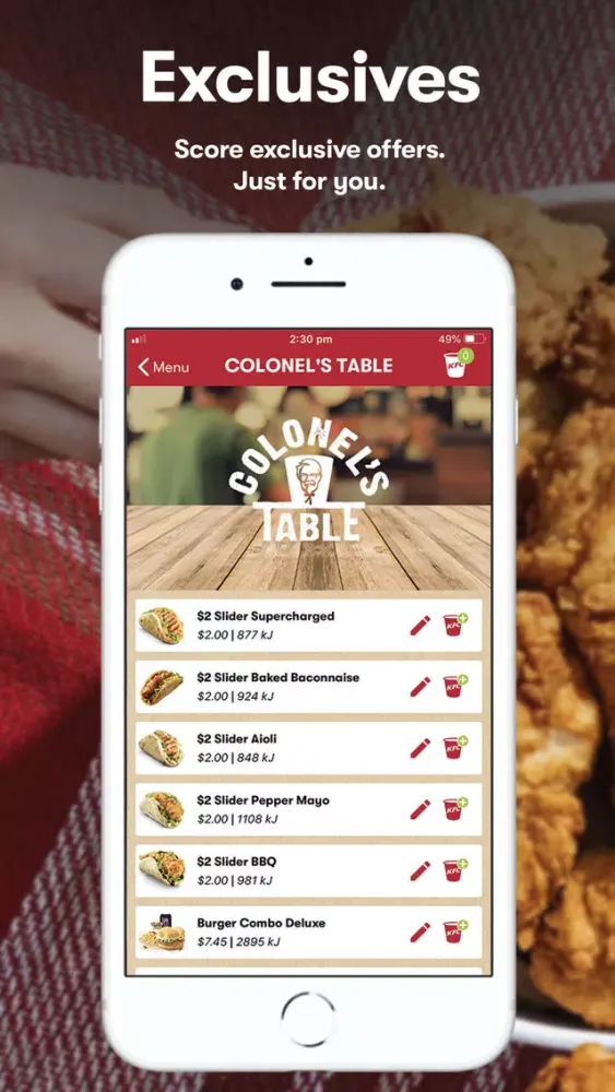 KFC - Order On The Go স্ক্রিনশট