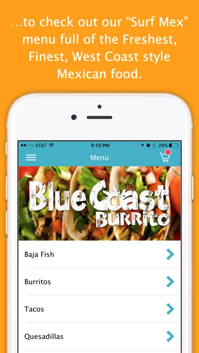Blue Coast Burrito App应用截图