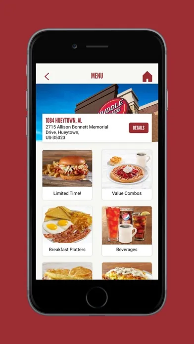 Huddle House App スクリーンショット