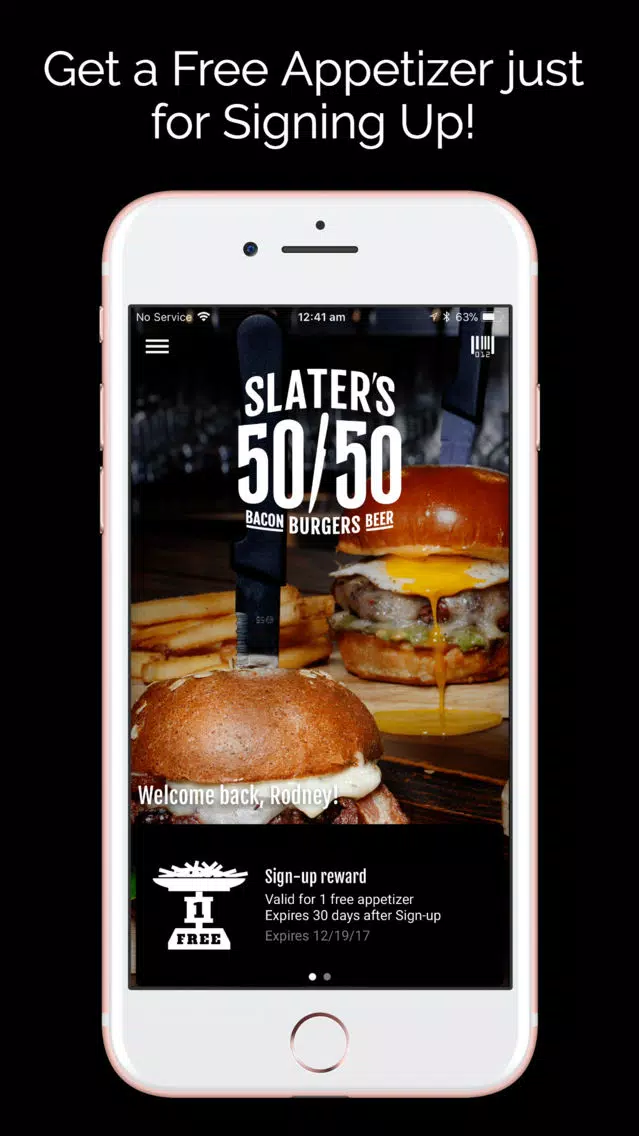 Tangkapan layar Slaters5050 Burgers Bacon Beer