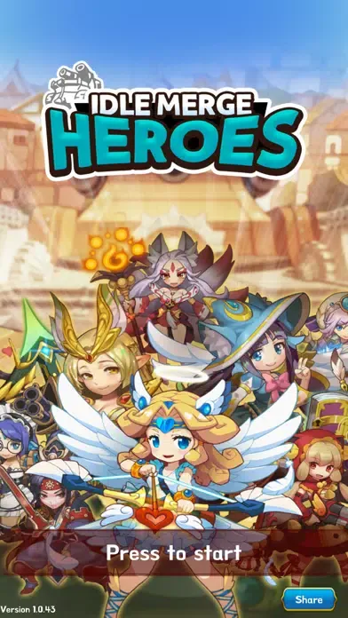 Idle merge heroes スクリーンショット