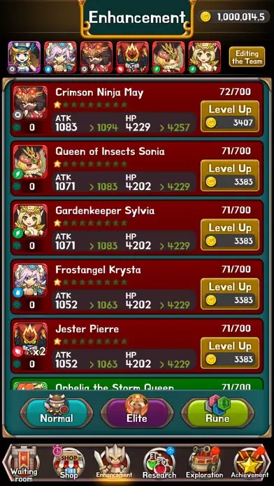 Idle merge heroes スクリーンショット