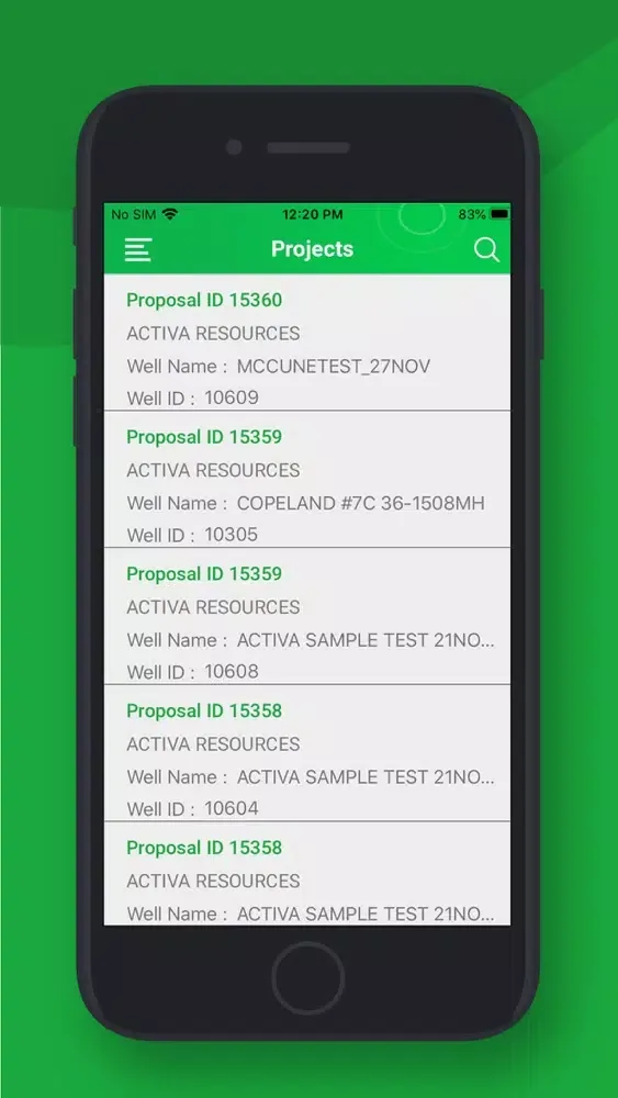 Captures d'écran de NCS Multistage Tracer App