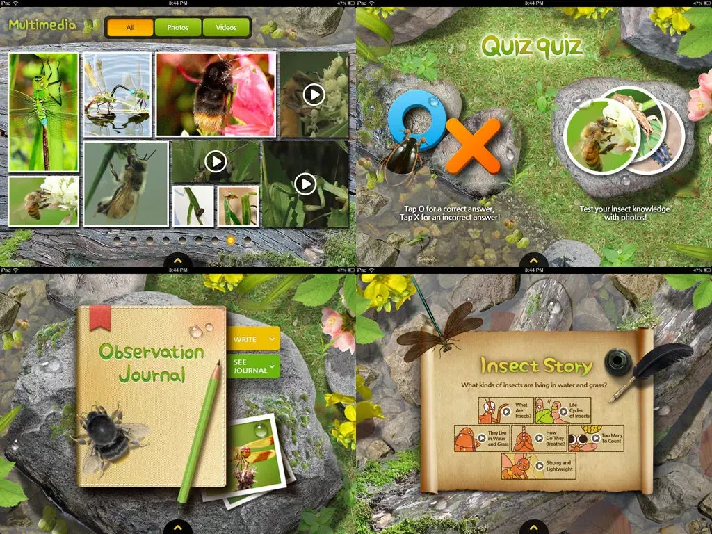 Meet the Insects: Water & Grass Edition iPad  Screenshots