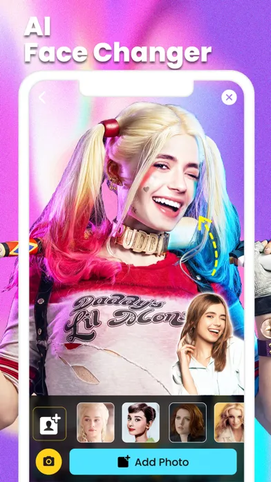Screenshot di RePic-AI Face Changer App