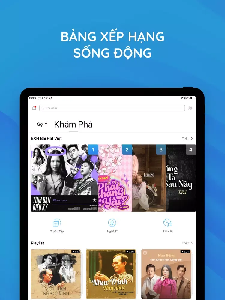 NCT - NhacCuaTui - Nhạc MP3 iPad 应用截图
