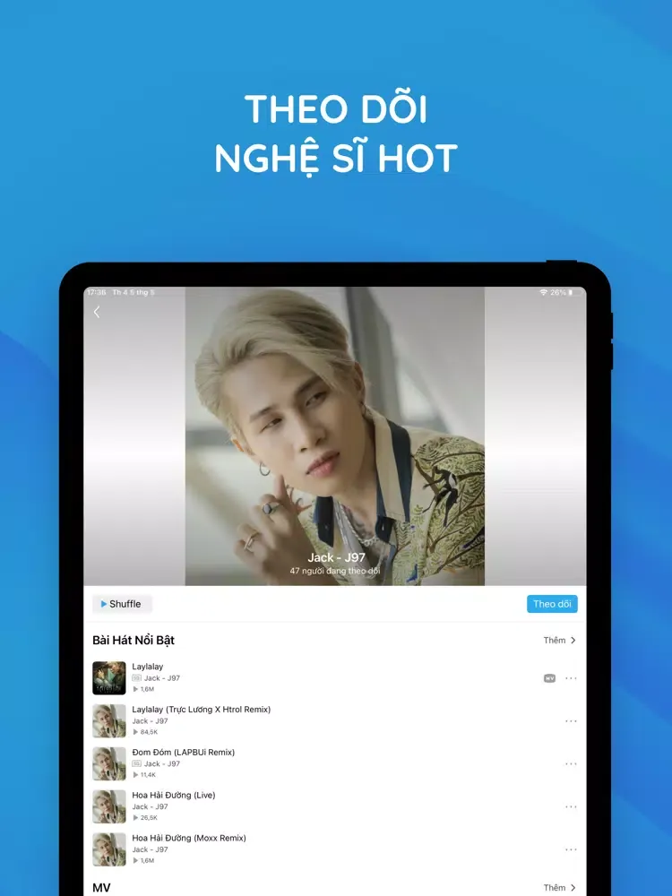 NCT - NhacCuaTui - Nhạc MP3 iPad 应用截图