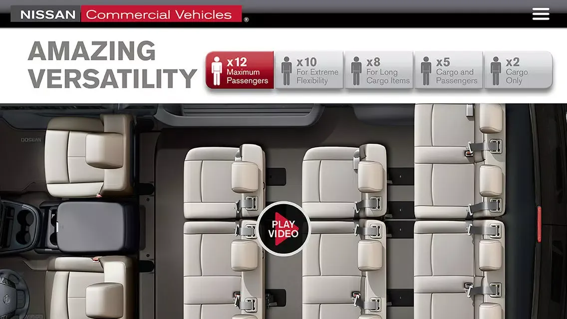Captures d'écran de Nissan Commercial Vehicles Showroom app