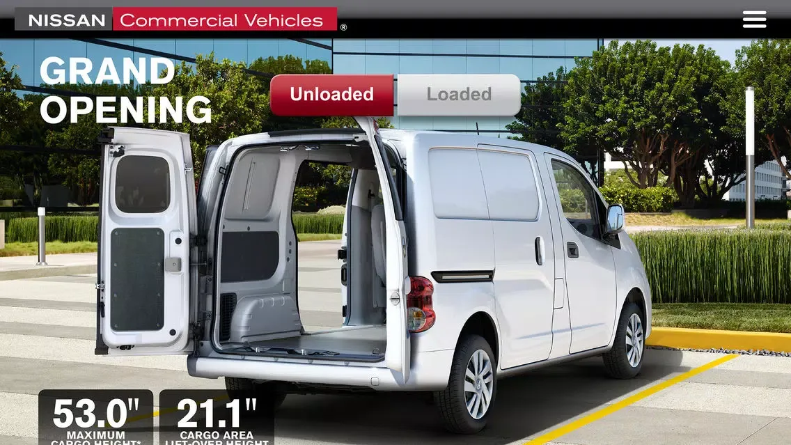 Captures d'écran de Nissan Commercial Vehicles Showroom app