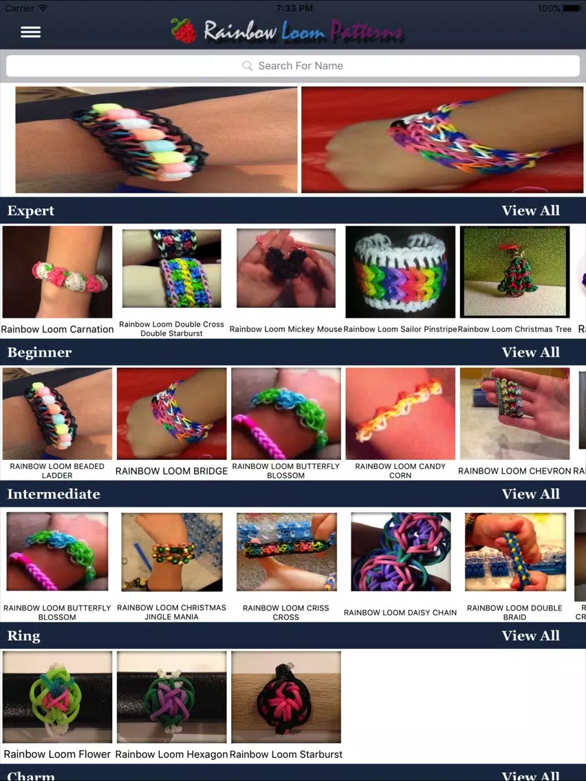 Rainbow Loom Patterns iPad  Ekran Görüntüleri