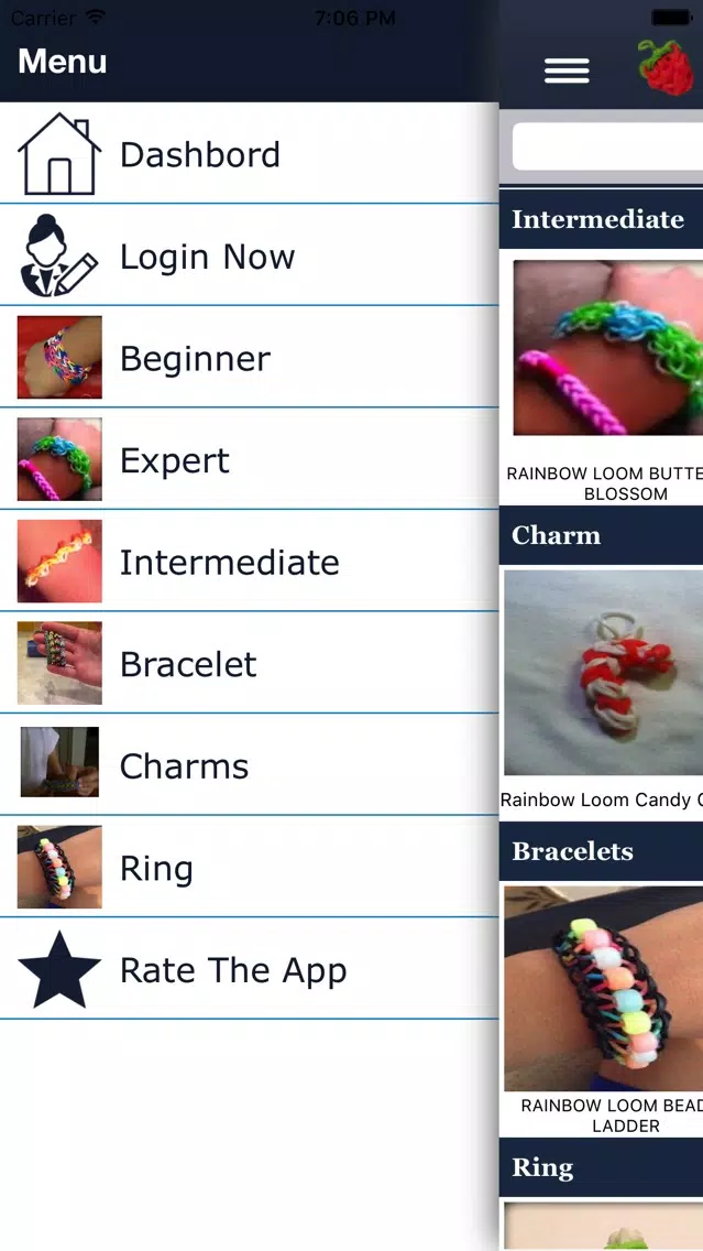 Rainbow Loom Patterns Ekran Görüntüleri