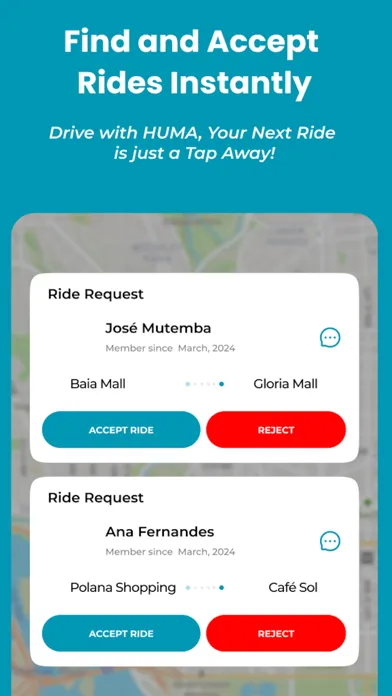 Ảnh chụp màn hình của Huma Driver:Ganhe em Movimento