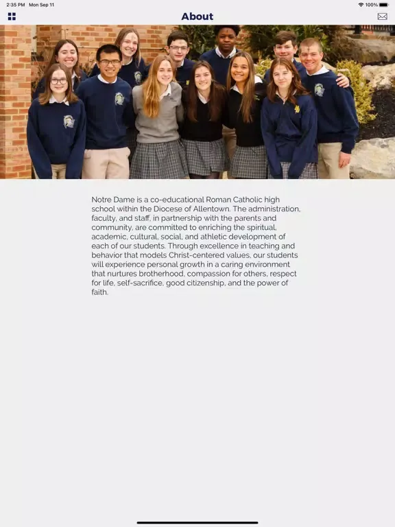 صور Notre Dame High School, Easton iPad 