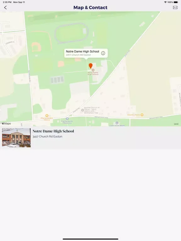 صور Notre Dame High School, Easton iPad 