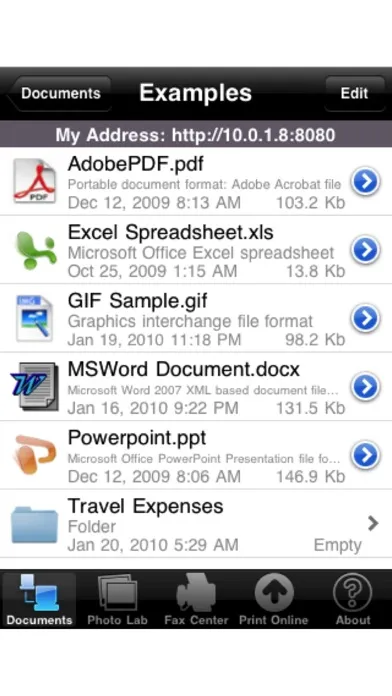 Zrzuty ekranu Faxing for iPhone