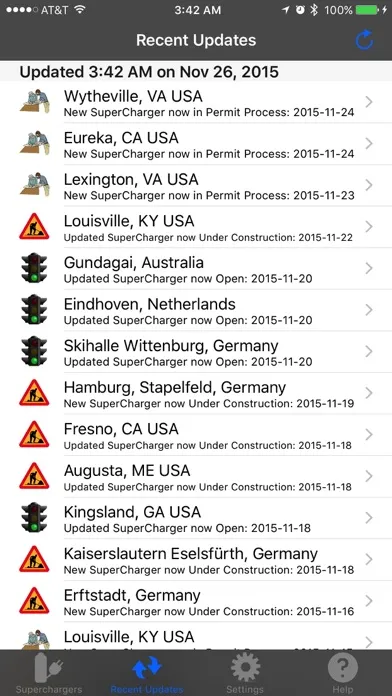 Screenshot di Superchargers For Tesla