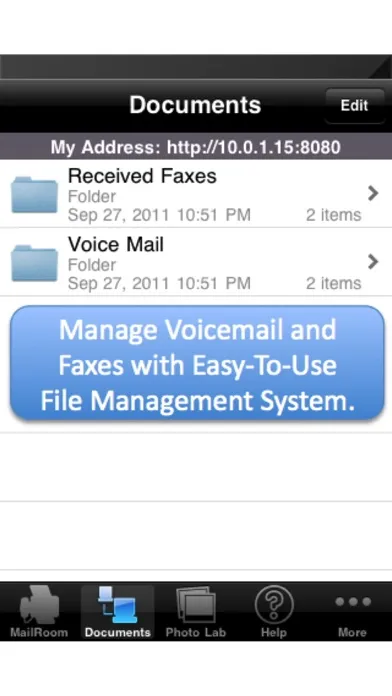 My Toll Free Number + Fax, VM Screenshots