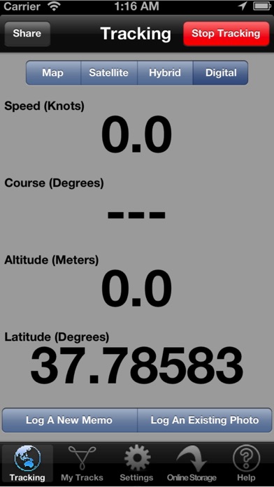 Captures d'écran de Powerboat GPS Data Logger